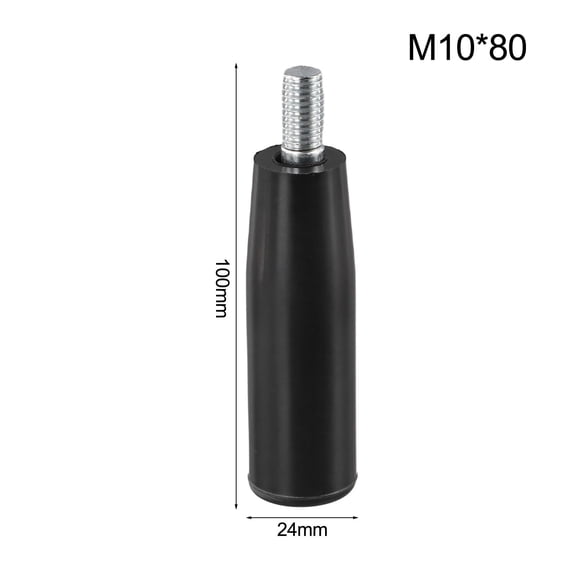 Dreamhall 1Pc M6 M8 M10 Revolving Handwheel Handle Mechanical Equipment Male Threaded Stem for Milling Machine/Lathe/Grinding Machine,M10x80