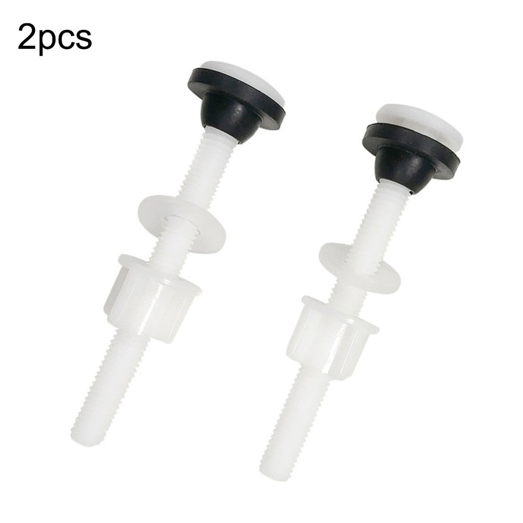 Dreamhall 2 Pack Plastic Toilet Seat Hinge Bolts and Nuts with Washers
