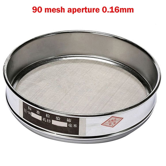 Dreamhall 20Cm Chrome Mesh Sieve Sample inspection Medicine Test Sieve 4 Mesh-600 Mesh,90 mesh
