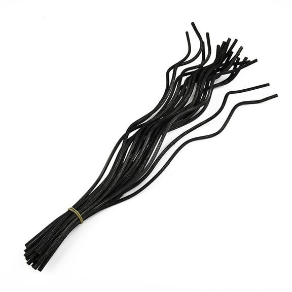 Dreamhall 20Pcs Long Wavy Rattan Reed Fragrance Diffuser Replacement Refill Sticks Black