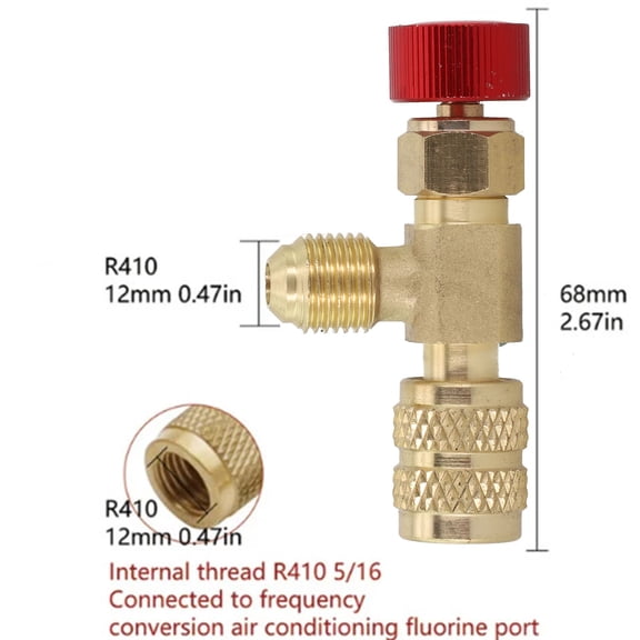 Dreamhall 68Mm Fluoride Safety Adapter Long Service Life Sealing Device Single Hand Operation Corrosion-Resistant Easy To Use,R410 Bottom R410