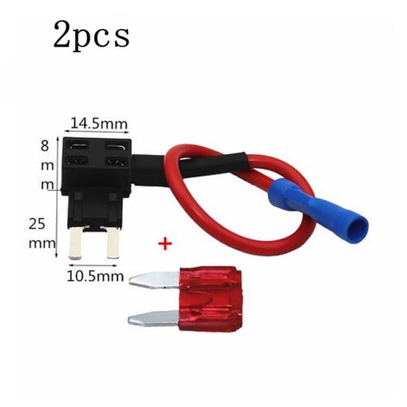 Dreamhall Circuit Piggy Back Fuse Fuse Holder High Quality Mini Blade Fuse Holder Tap Protect Your Circuits W/2 Fuse Slots