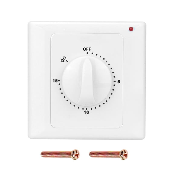 Dreamhall Convenient Ac220V Countdown Timer High Accuracy Environmentally Friendly Suitable for Water Heaters Fans and Routers,Timing 15min