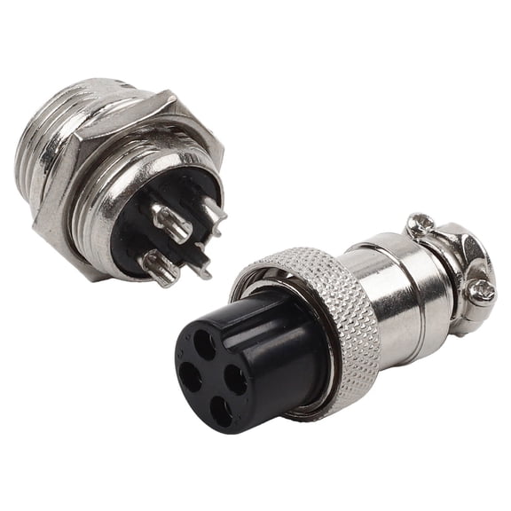 Dreamhall Heavy Duty Gx16 2Pin345678Pin Metal Aviation Connector Set Reliable Connections,4 Pin