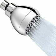 Dreamhall High Pressure Shower Head 3 Inch Anti-leak Anti-clog Fixed Showerhead - Pressure Boosting for Low Water Pressure & Flow (Chrome) Silver