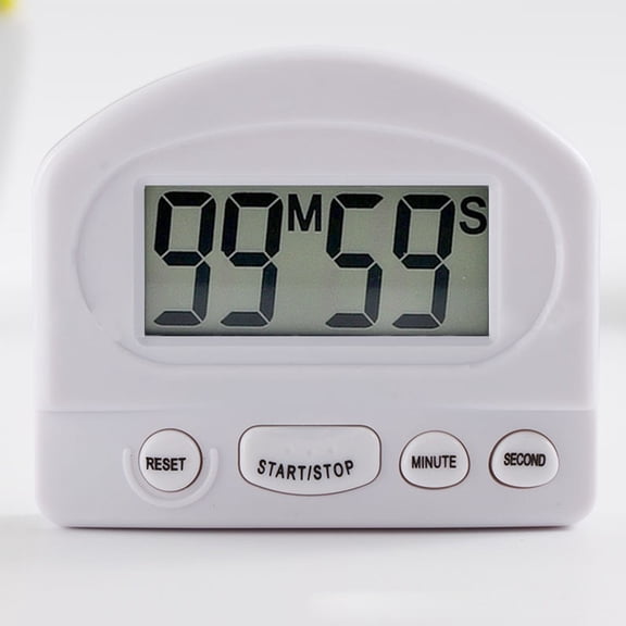 Dreamhall LCD Digital Kitchen Timer for Cooking Big Digits Loud Alarm Magnetic Backing Stand Cooking Timers for Baking White