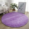 thumbnail image 1 of Dreamhall Soft Modern Indoor Large Shaggy Rug for Bedroom Livingroom Dorm Kids Room Home Decorative, Non-Slip Plush Fluffy Furry Fur Area Rugs Comfy Nursery Accent Floor Carpe Purple, 1 of 5