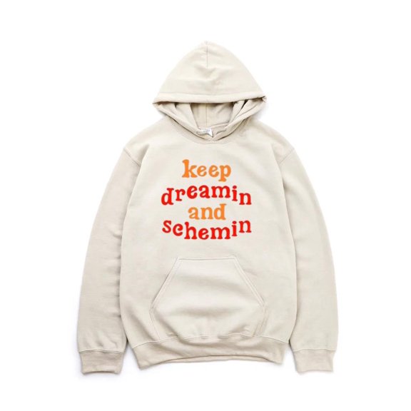 Dreamin And Schemin Motivation Hustle Goals Creative Art Graphic Hoodie, for men & women, up to size 5XL