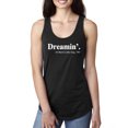 thumbnail image 1 of Dreamin' Dr Martin Luther King Jr. 1963 Ladies Racerback Tank Top, Black, Small, 1 of 3