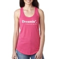 thumbnail image 1 of Dreamin' Dr Martin Luther King Jr. 1963 Ladies Racerback Tank Top, Hot Pink, X-Large, 1 of 3