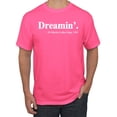 thumbnail image 1 of Dreamin' Dr Martin Luther King Jr. 1963 Men's Graphic T-Shirt, Neon Pink, Large, 1 of 3