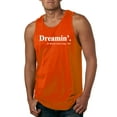 thumbnail image 1 of Dreamin' Dr Martin Luther King Jr. 1963 Mens Graphic Tank Top, Orange, Medium, 1 of 3