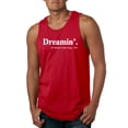 thumbnail image 1 of Dreamin' Dr Martin Luther King Jr. 1963 Mens Graphic Tank Top, Red, Small, 1 of 3