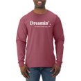 thumbnail image 1 of Dreamin' Dr Martin Luther King Jr. 1963 Mens Long Sleeve Shirt, Vintage Heather Red, Large, 1 of 3