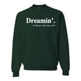 thumbnail image 1 of Dreamin' Dr Martin Luther King Jr. 1963 Unisex Crewneck Graphic Sweatshirt, Forest Green, 2XL, 1 of 3