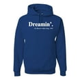 thumbnail image 1 of Dreamin' Dr Martin Luther King Jr. 1963 Unisex Graphic Hoodie Sweatshirt, Royal, X-Large, 1 of 3