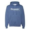 thumbnail image 1 of Dreamin' Dr Martin Luther King Jr. 1963 Unisex Graphic Hoodie Sweatshirt, Vintage Heather Blue, 2XL, 1 of 3