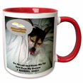 thumbnail image 1 of 3drose, Dreaming Chihuahua, 11oz Two-tone Red Mug, 1 of 6