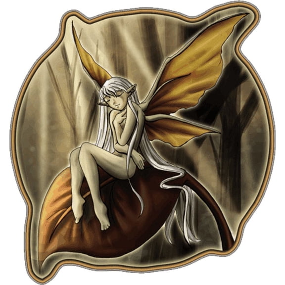 Dreaming Fairy - Sticker - 4" x 3 1/4"