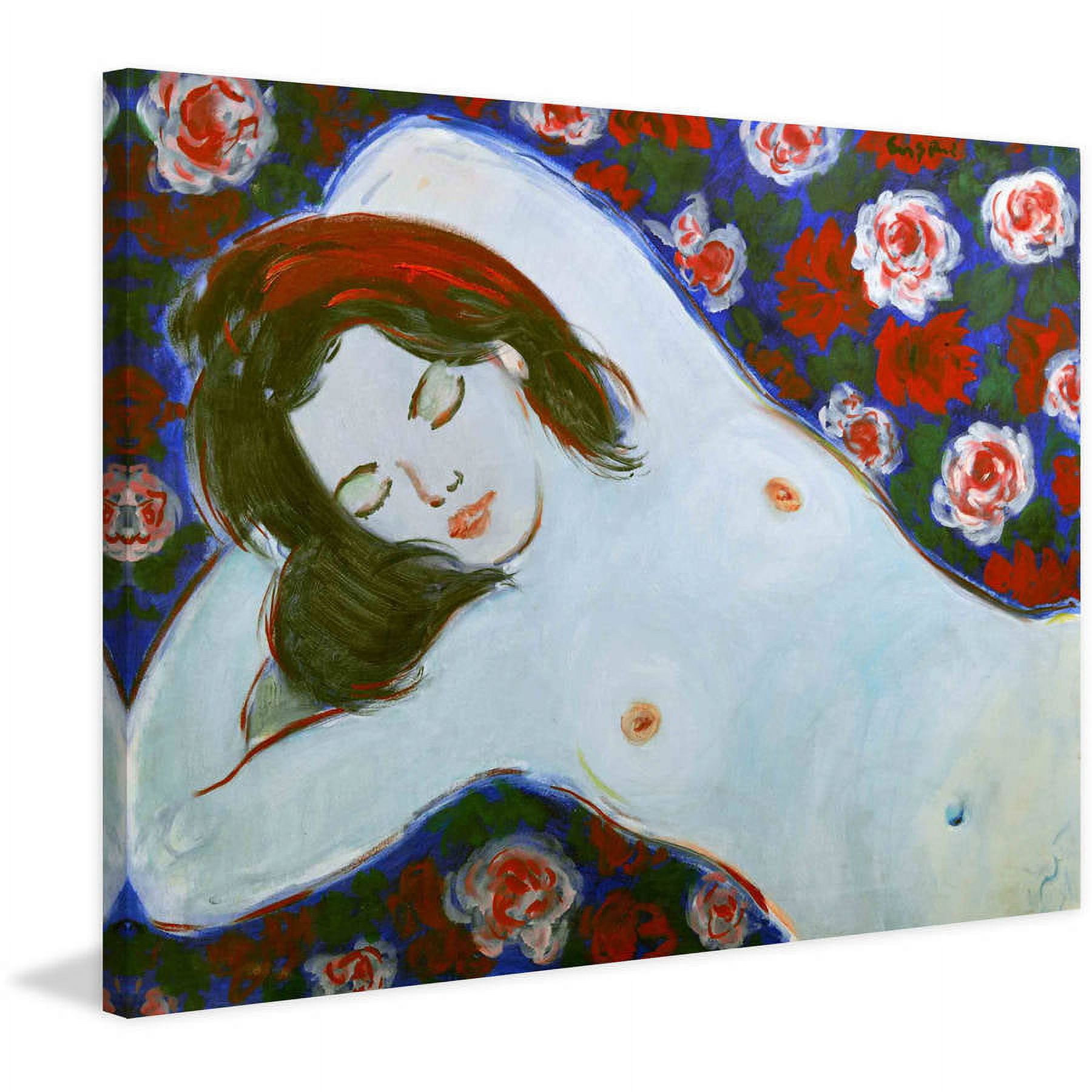 "Dreaming Figure" Painting Print on Wrapped Canvas
