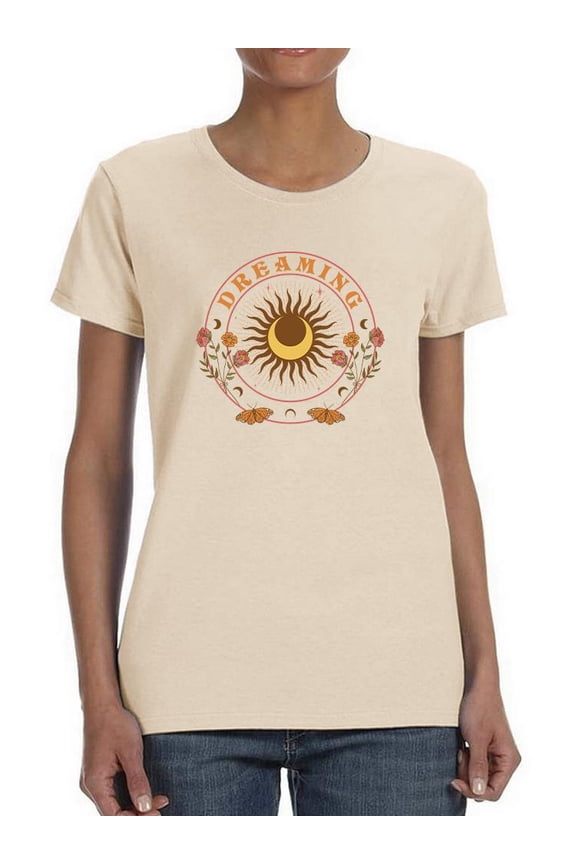 Dreaming Moon Decor T-Shirt Women -Smartprints Designs, Female x-Large