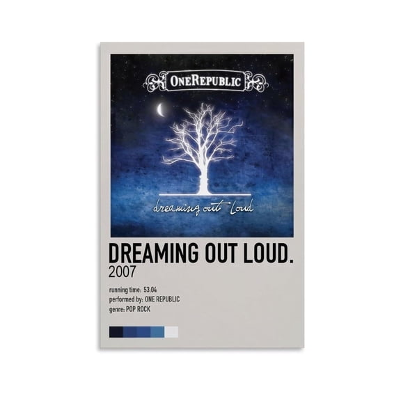 Dreaming Out Loud by OneRepublic Canvas Poster Mural Decor Printing Picture Painting Living Room Hallway Decor