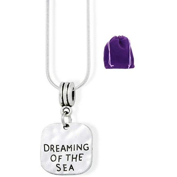 Dreaming of the Sea Necklace | Beach Necklaces and Ocean Pendants for Anyone that Loves the Sea a Cute Necklace for Sailors and Boaters for Caribbean Life and Beach Jewelry or Beach Necklace for Women