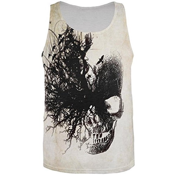 Dreaming Skull All Over Mens Tank Top Multi LG