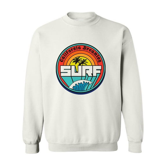 Dreaming Surf California Sweatshirt Men -Image by Shutterstock, Male Large