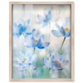 thumbnail image 1 of Dreaming in Blue Shadowbox Print Floral Art by Art Remedy, Blonde Frame, 30 x 36, 1 of 6