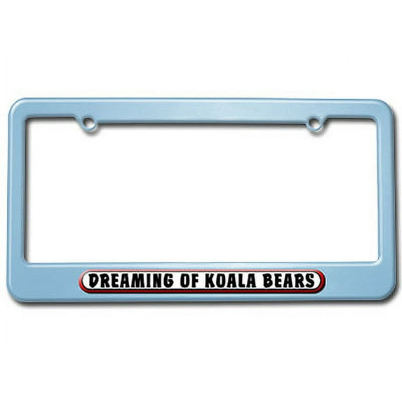 Dreaming of Koala Bears License Plate Frame