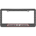 thumbnail image 1 of Dreaming of Lacrosse License Plate Tag Frame, Polka Dots Design, 1 of 1