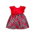 thumbnail image 1 of Dreaming of Lucy Toddler Girls Plaid Dress with Flutter Sleeves, Sizes 12M- 5T, 1 of 3