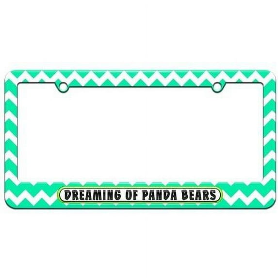 Dreaming of Panda Bears License Plate Tag Frame, Multiple Colors
