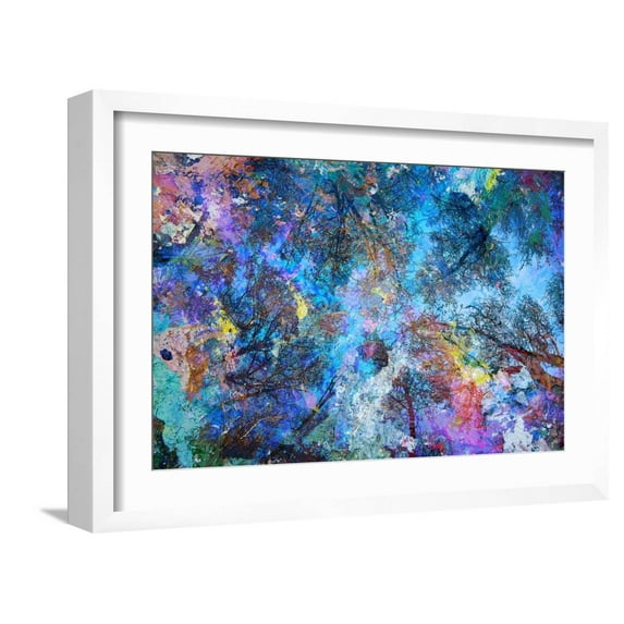 Art.com Dreaming up to the Trees Art Print by Michael Broom, White Frame Wall Art, 23" x 17"