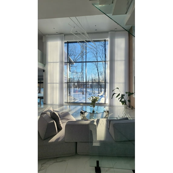Dreamlike Curtains Luxury Gray Vertical Curtains Blinds W*36 x L*108