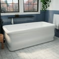 thumbnail image 1 of Dreamline BT17X3259C31 Crest 59" Free Standing Acrylic Soaking Tub - White, 1 of 7