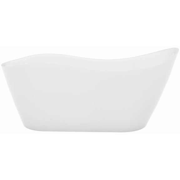 Dreamline BTMR6528XEW04 Mirage 65" Free Standing Acrylic Soaking Tub - White