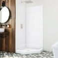 thumbnail image 1 of Dreamline BWDS36363TC0001 Dreamstone 84" High X 36" Wide Corner Shower Module - White, 1 of 9