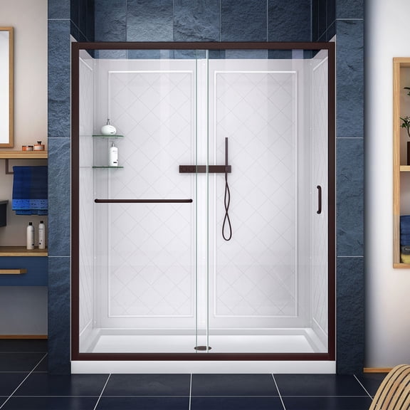Dreamline DL-6119-CLC-06 Infinity-Z 76-3/4" High X 60" Wide X 36" Deep Alcove Shower