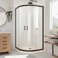 thumbnail image 1 of Dreamline DL-6702-22-06 Prime 36" Wide X 74 3/4" High Semi-Frameless Clear Glass Sliding, 1 of 11