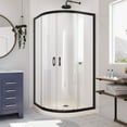 thumbnail image 1 of Dreamline DL-6702-22-09 Prime 36" Wide X 74 3/4" High Semi-Frameless Clear Glass Sliding, 1 of 11