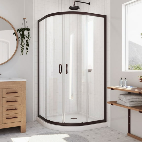 Dreamline Dl-6702-Cl Prime 74-3/4" High X 36" Wide X 36" Deep Sliding Framed Shower