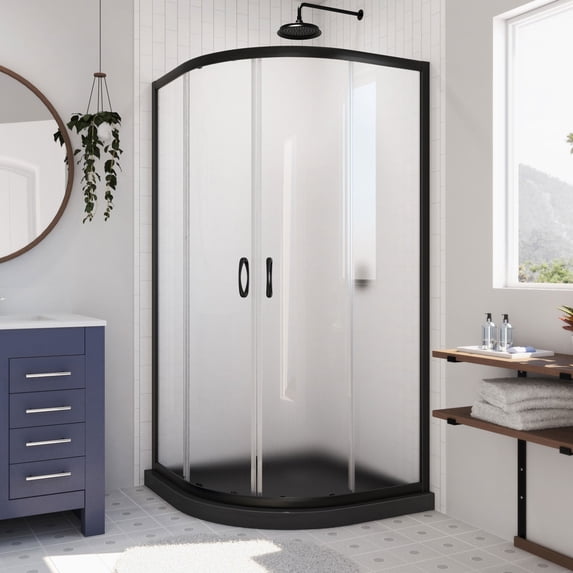 Dreamline DL-6703-89-09FR Prime 38" Wide X 74 3/4" High Semi Frameless Frosted Glass