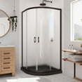 thumbnail image 1 of Dreamline DL-6703-89-06FR Prime 38" Wide X 74 3/4" High Semi Frameless Frosted Glass, 1 of 15