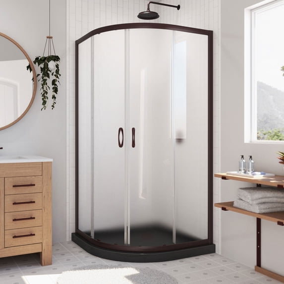 Dreamline DL-6703-89-06FR Prime 38" Wide X 74 3/4" High Semi Frameless Frosted Glass