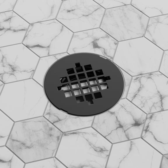 Dreamline Dn09x02r Slimline 2" Round Shower Drain - Black