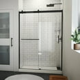 thumbnail image 1 of Sapphire-V 50-54 in. W x 76 in. H Bypass Shower Door in Matte Black and Clear Glass, 1 of 5