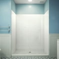 thumbnail image 1 of QWALL-VS 56-60 in. W x 41-1/2 in. D x 76 in. H Acrylic Wall Kit in White, 1 of 7