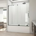 thumbnail image 1 of Mirage-X 56-60 in. W x 58 in. H Frameless Sliding Tub Door in Matte Black, 1 of 5
